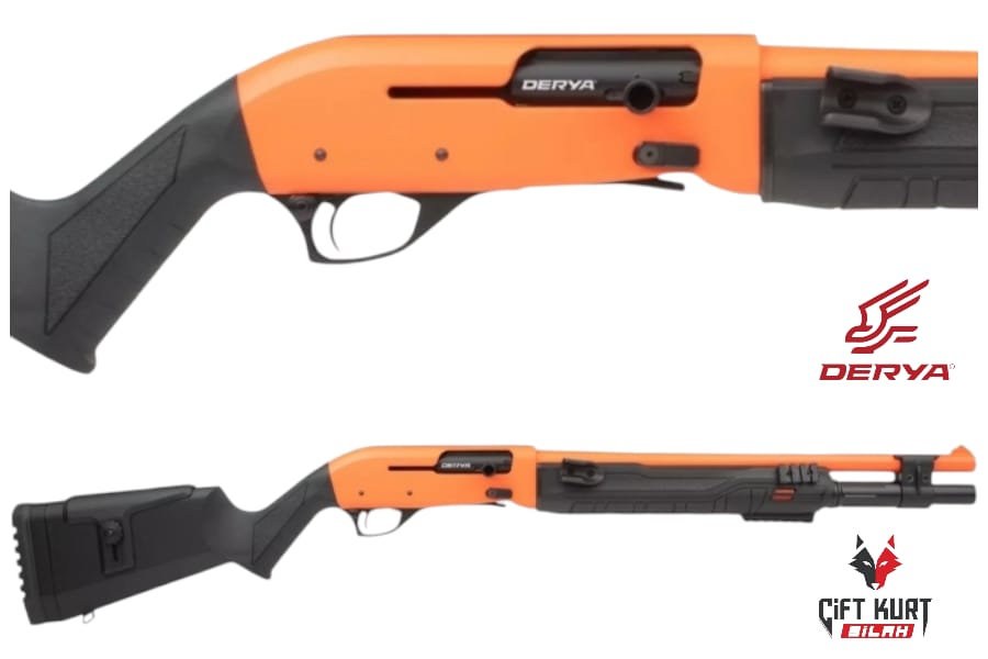 DERYA XT-405 TURUNCU TACTICAL YARI OTOMATİK AV TÜFEĞİ